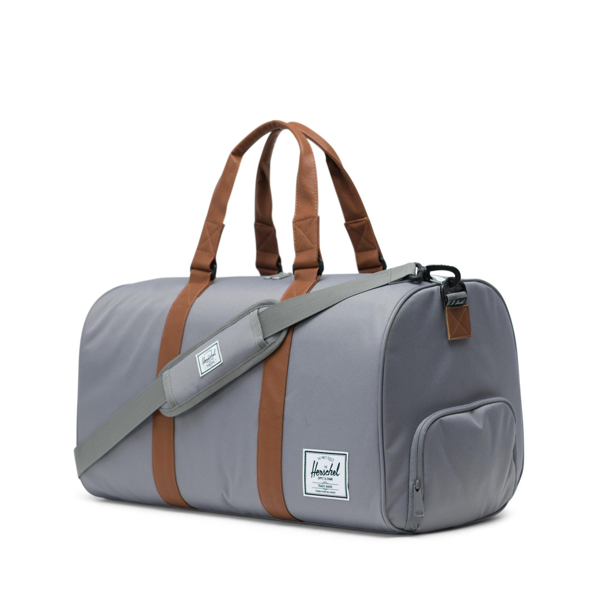 Herschel Novel Grey/Tan Synthetic Leather