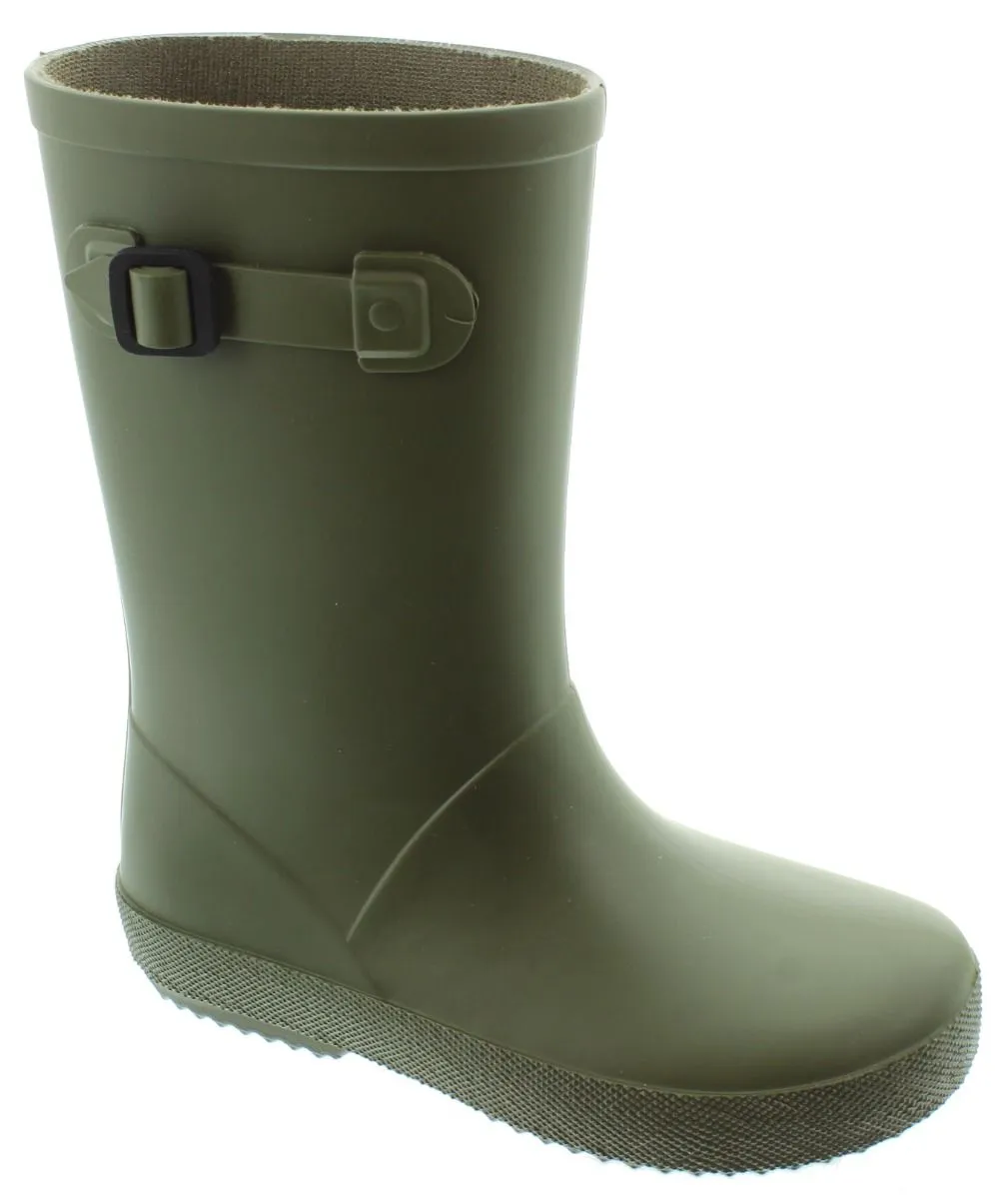 IGOR Kids Splash Euri Welly Boots In Khaki Green