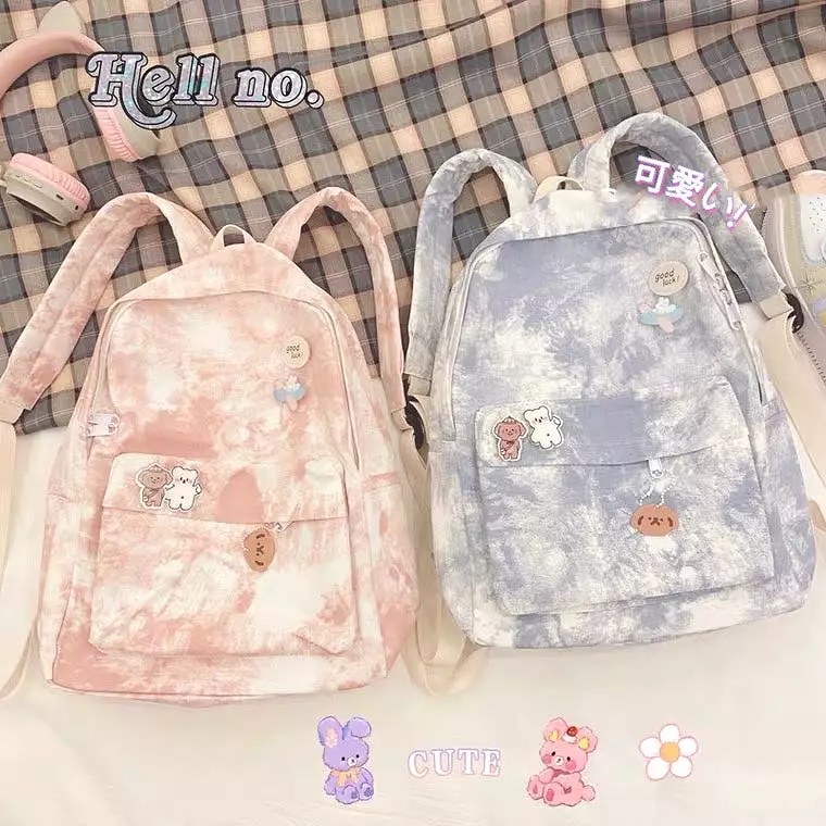 INS JAPANESE TIE-DYE CANVAS BACKPACK BY90113