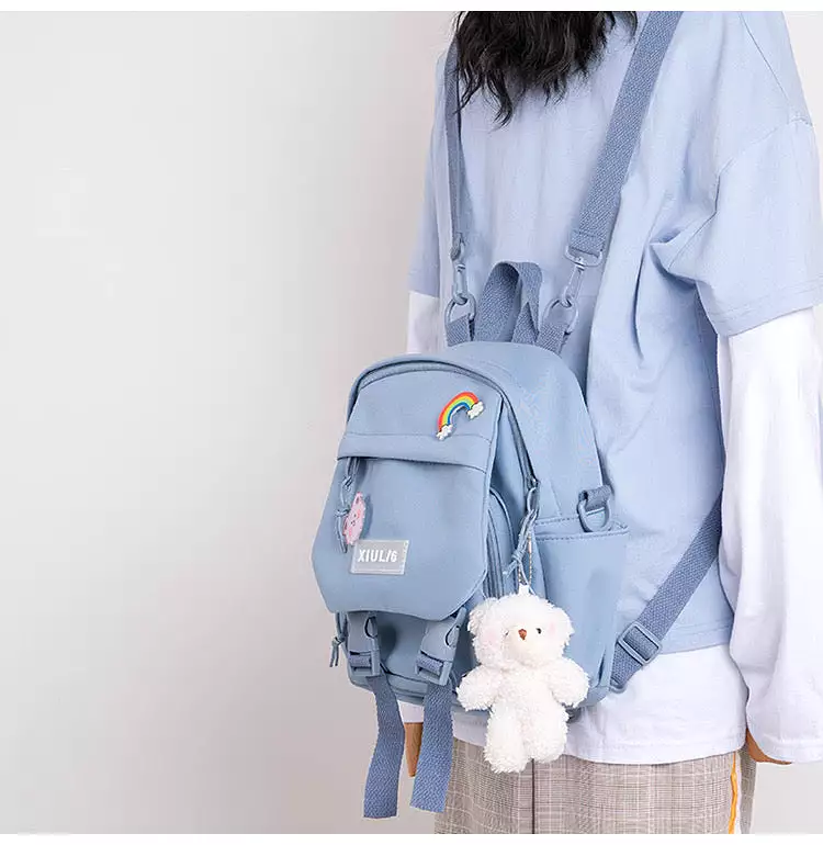 INS PASTEL PURPLE LIGHTWEIGHT MINI SMALL BACKPACK BY90109