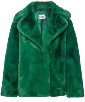 Jakke Green Rita Short Faux Fur Jacket | Jules B