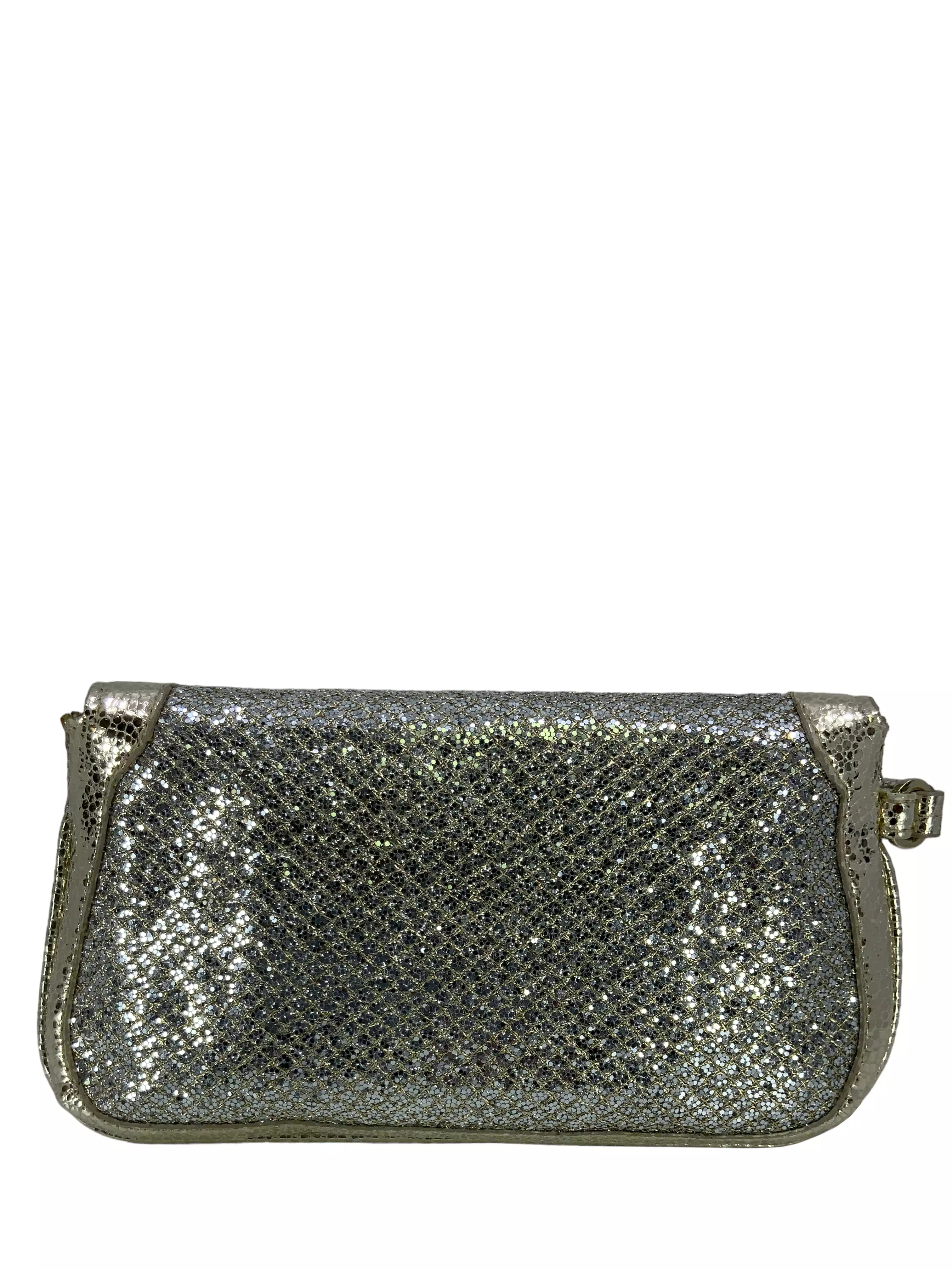 Jimmy Choo Zeta Glitter Wristlet Clutch