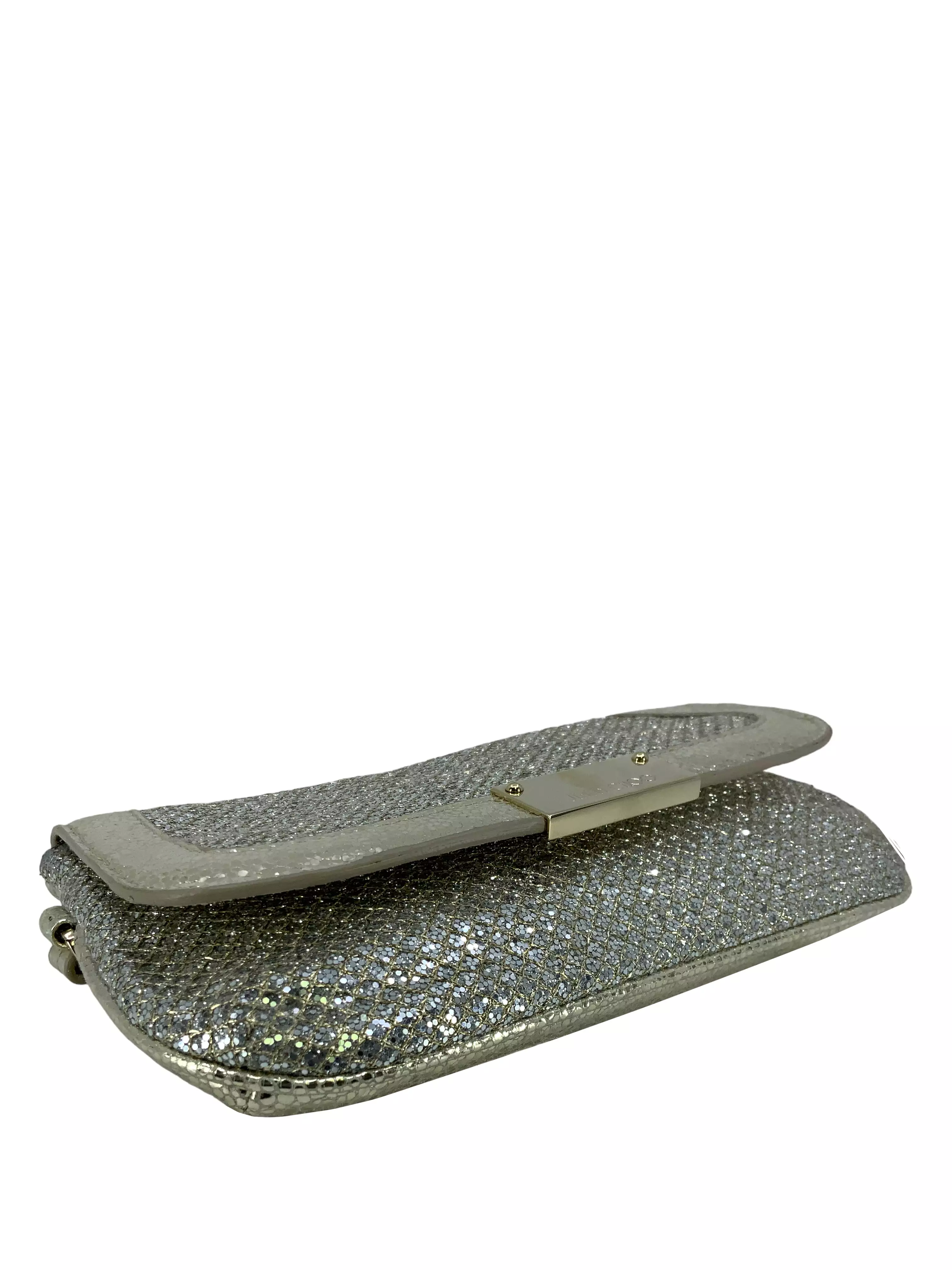 Jimmy Choo Zeta Glitter Wristlet Clutch