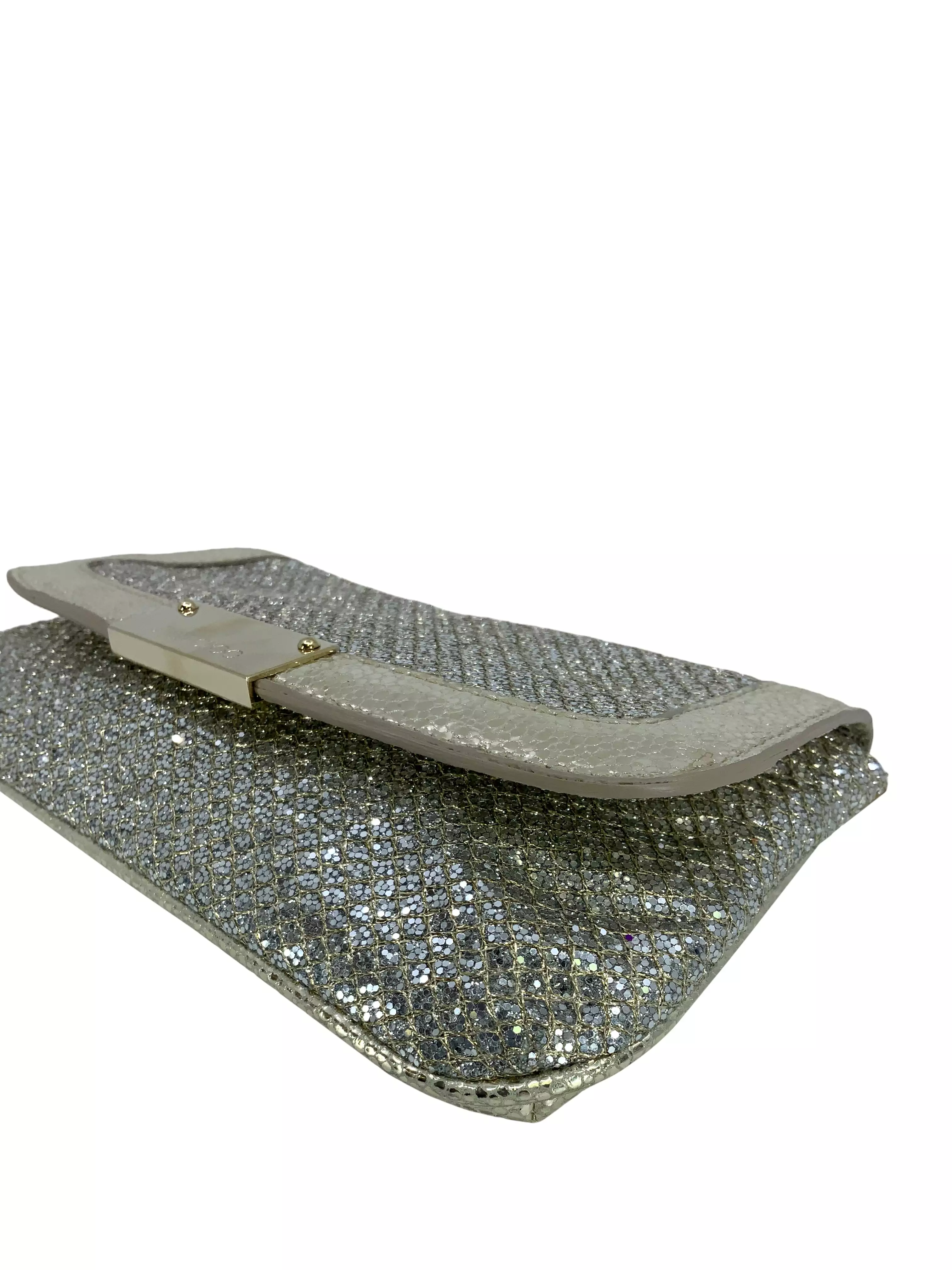 Jimmy Choo Zeta Glitter Wristlet Clutch