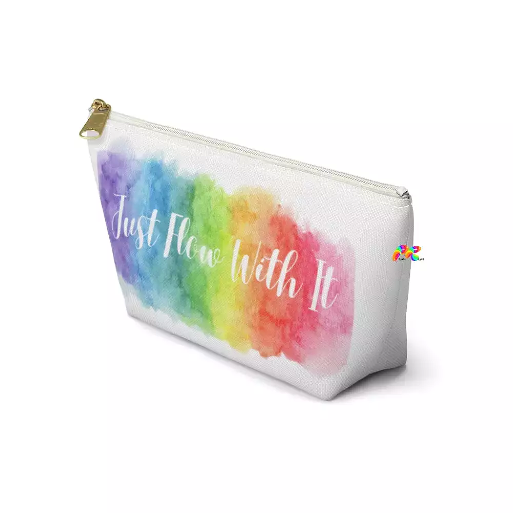 Just Flow With It Rainbow Cloud Accessory Pouch