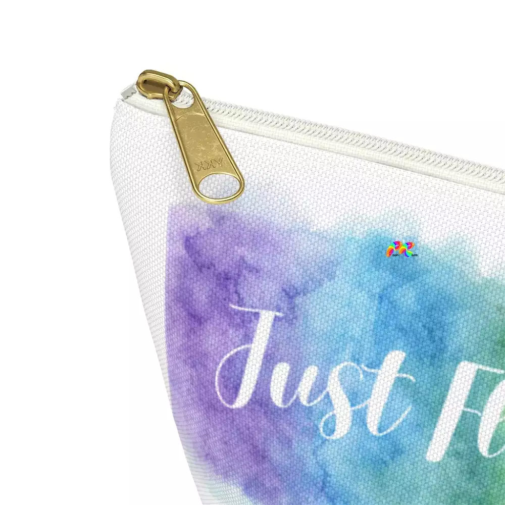 Just Flow With It Rainbow Cloud Accessory Pouch