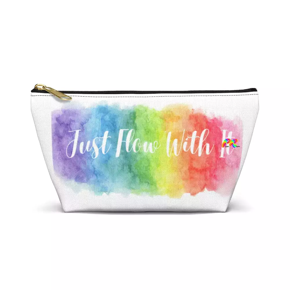 Just Flow With It Rainbow Cloud Accessory Pouch