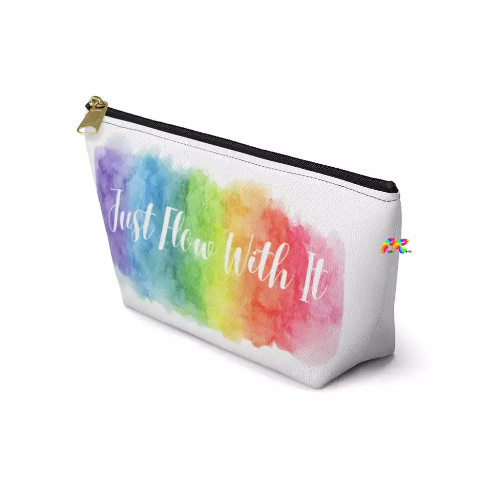 Just Flow With It Rainbow Cloud Accessory Pouch