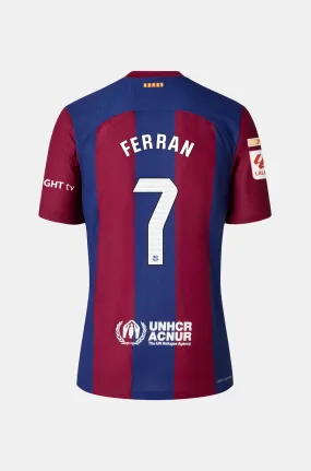 Limited Edition Karol G FC Barcelona men's home shirt 23/24 Player's Edition - FERRAN