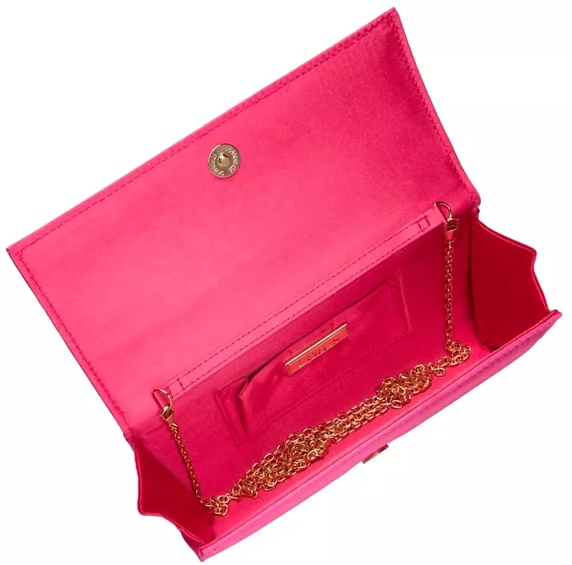 LOTUS Trudy Pink Satin Clutch Bag