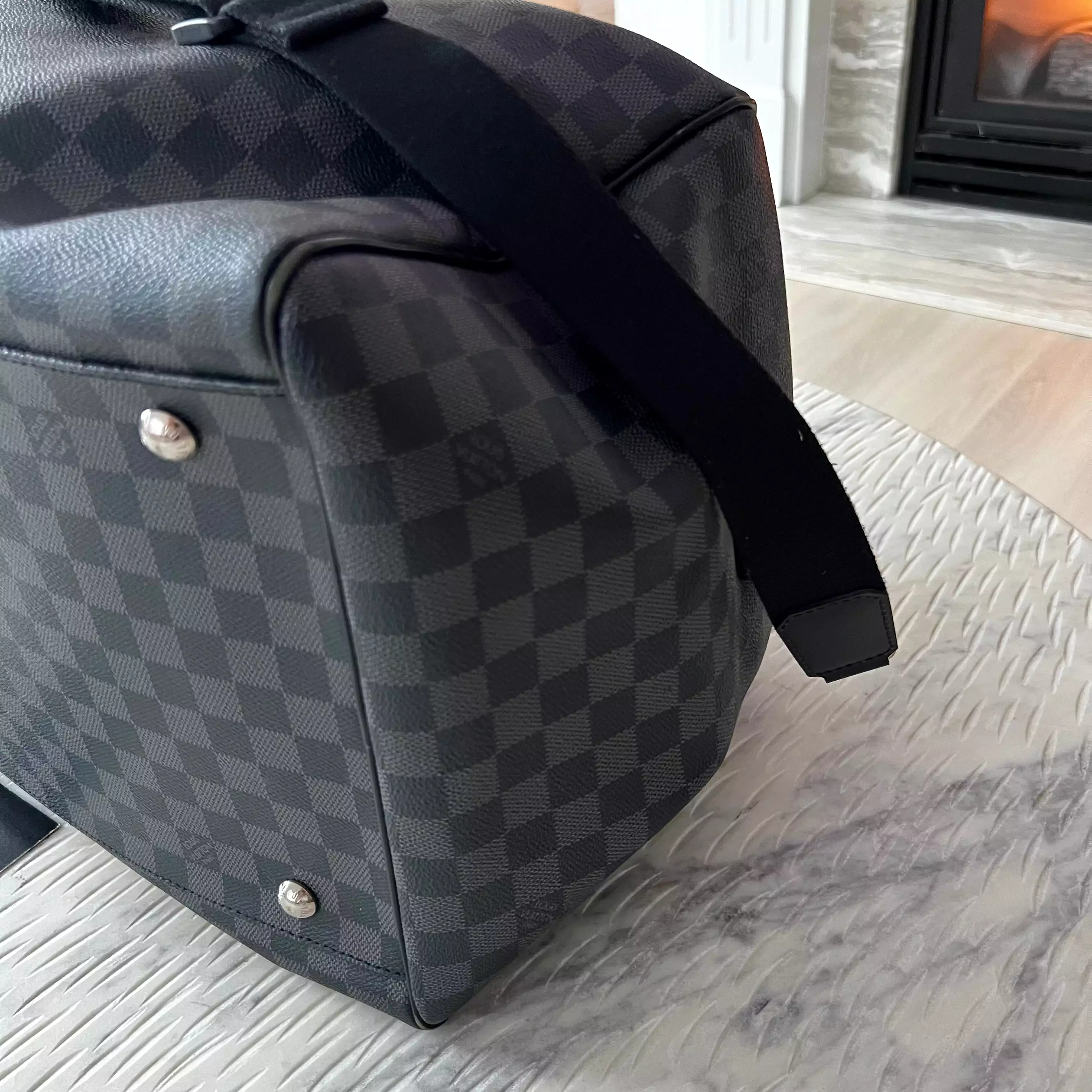 Louis Vuitton Duffle Roadster 50 Damier Graphite Bag