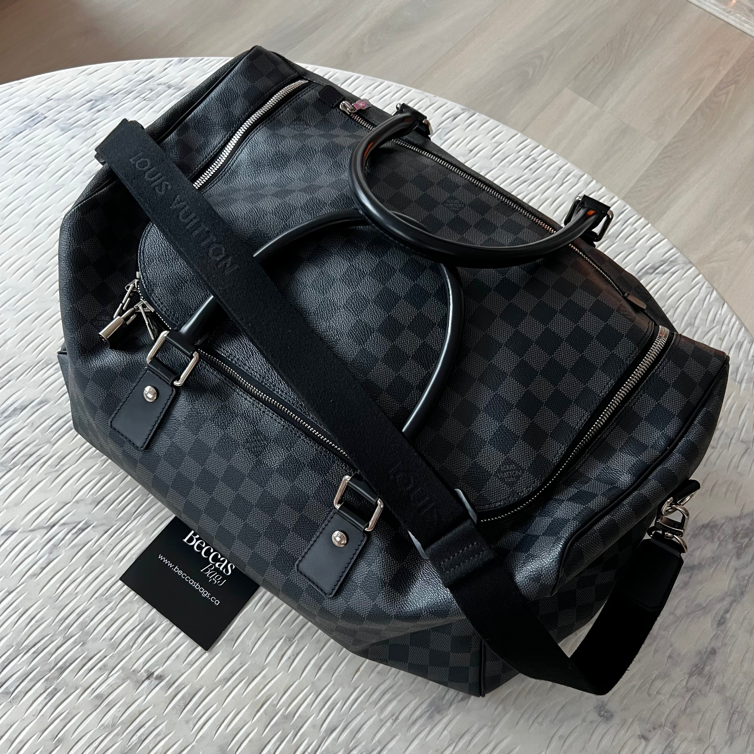 Louis Vuitton Duffle Roadster 50 Damier Graphite Bag