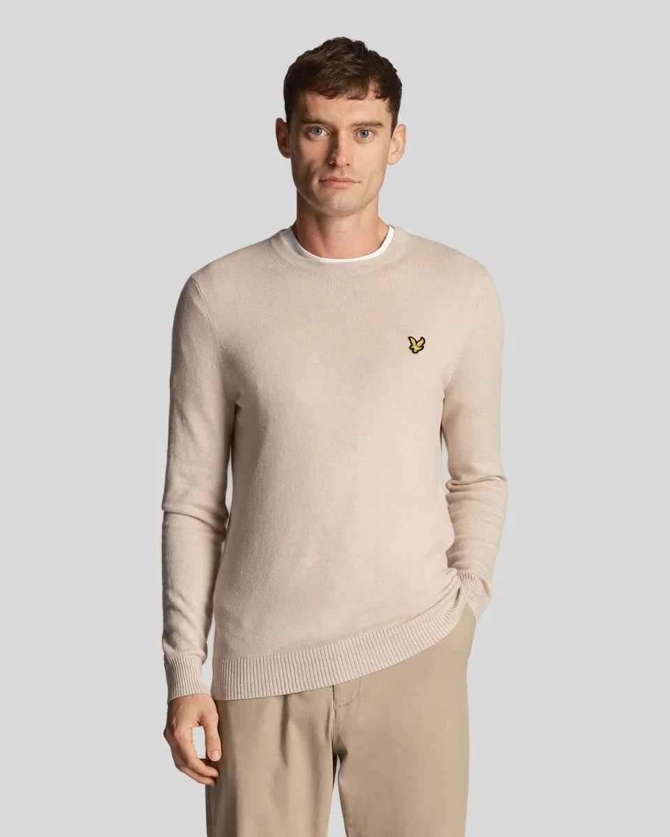 Lyle & Scott Knitted Crew Neck Jumper Cove