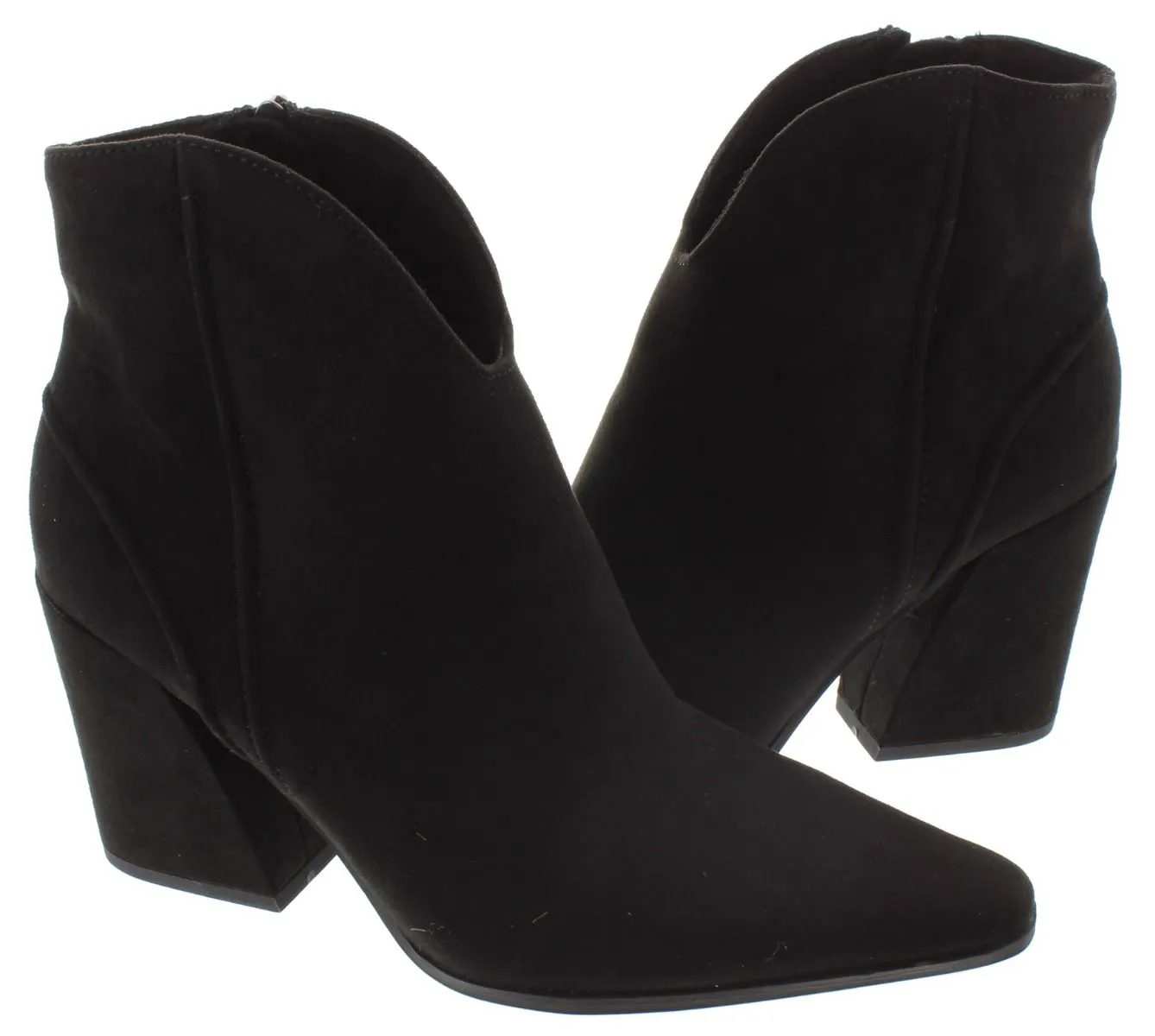 MARCO TOZZI Ladies 25360 Heel Ankle Boots In Black