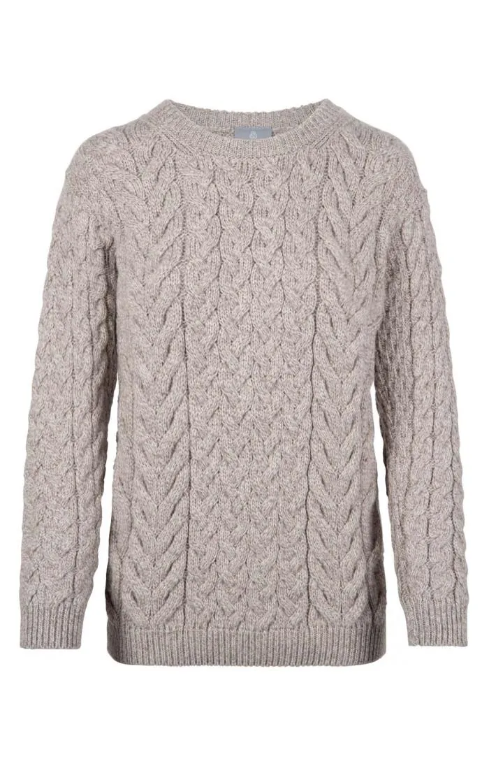 Men's Merino Cable Crew Sweater