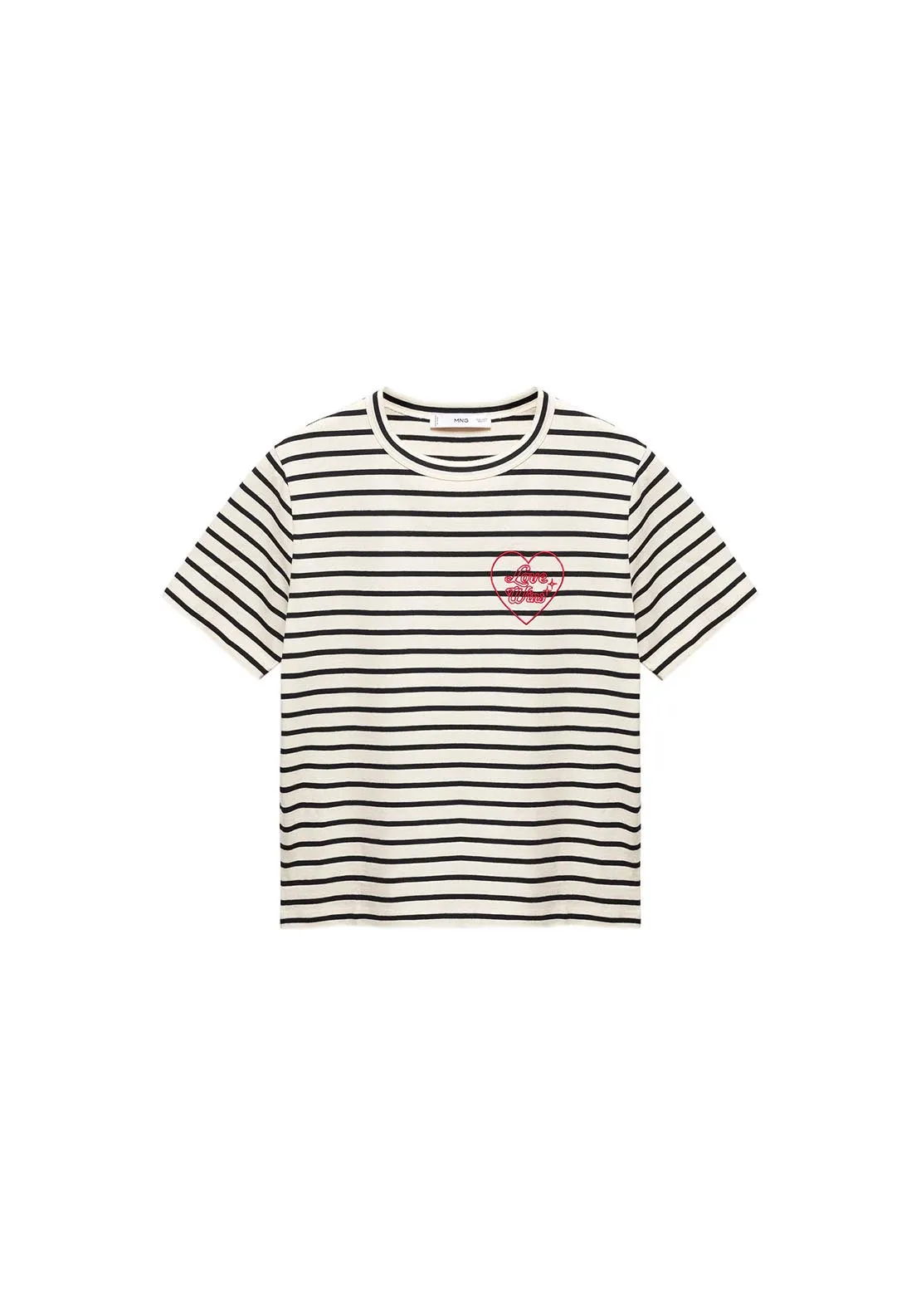 Message striped T-Shirt