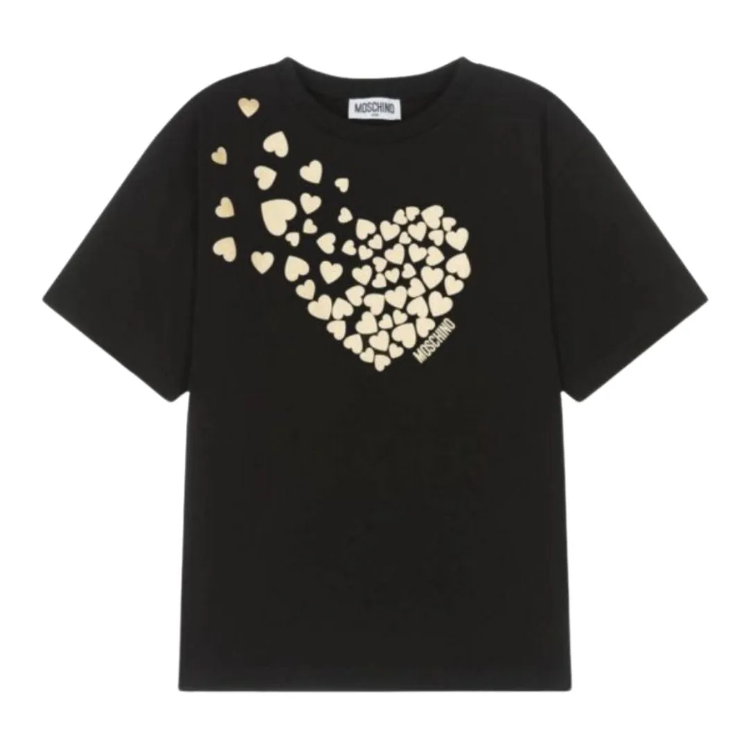 Moschino T-Shirt Heart Black