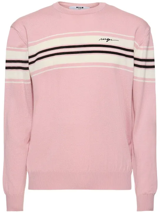 MSGM   Polo neck knit sweater 