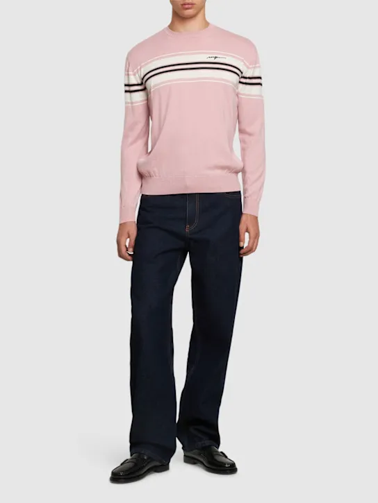 MSGM   Polo neck knit sweater 