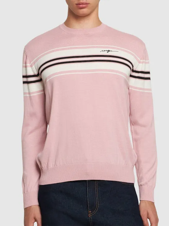 MSGM   Polo neck knit sweater 