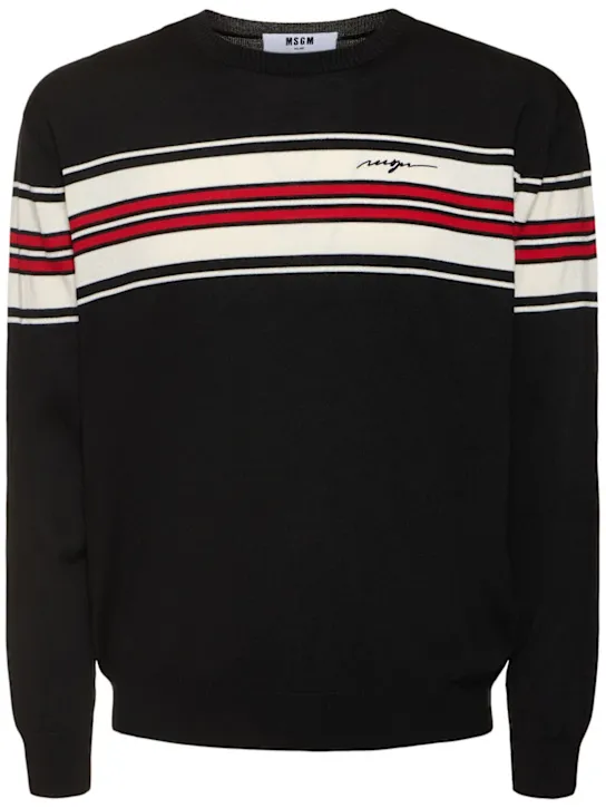 MSGM   Polo neck knit sweater 