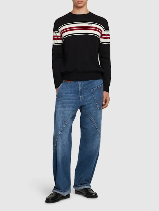 MSGM   Polo neck knit sweater 