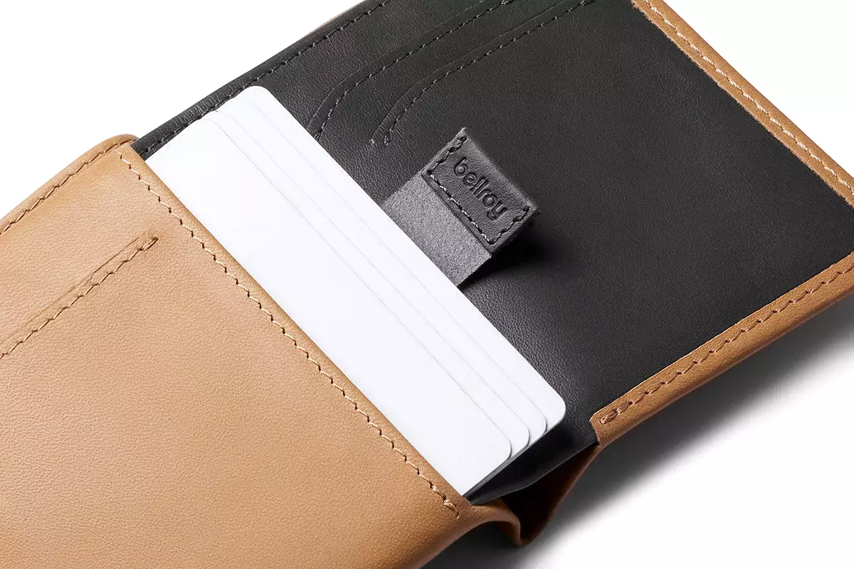 Note Sleeve Wallet - Tan - RFID