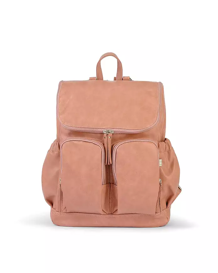 OiOi Signature Nappy Backpack - Dusty Rose Vegan Leather