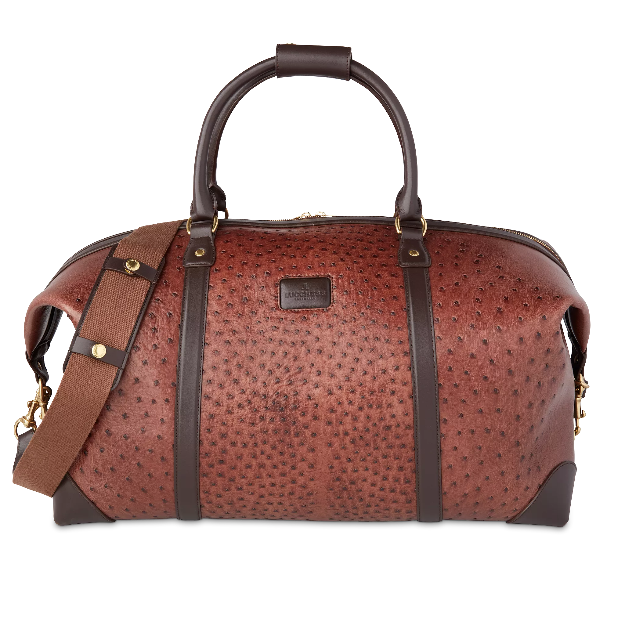 Ostrich Duffle - Large :: Chocolate