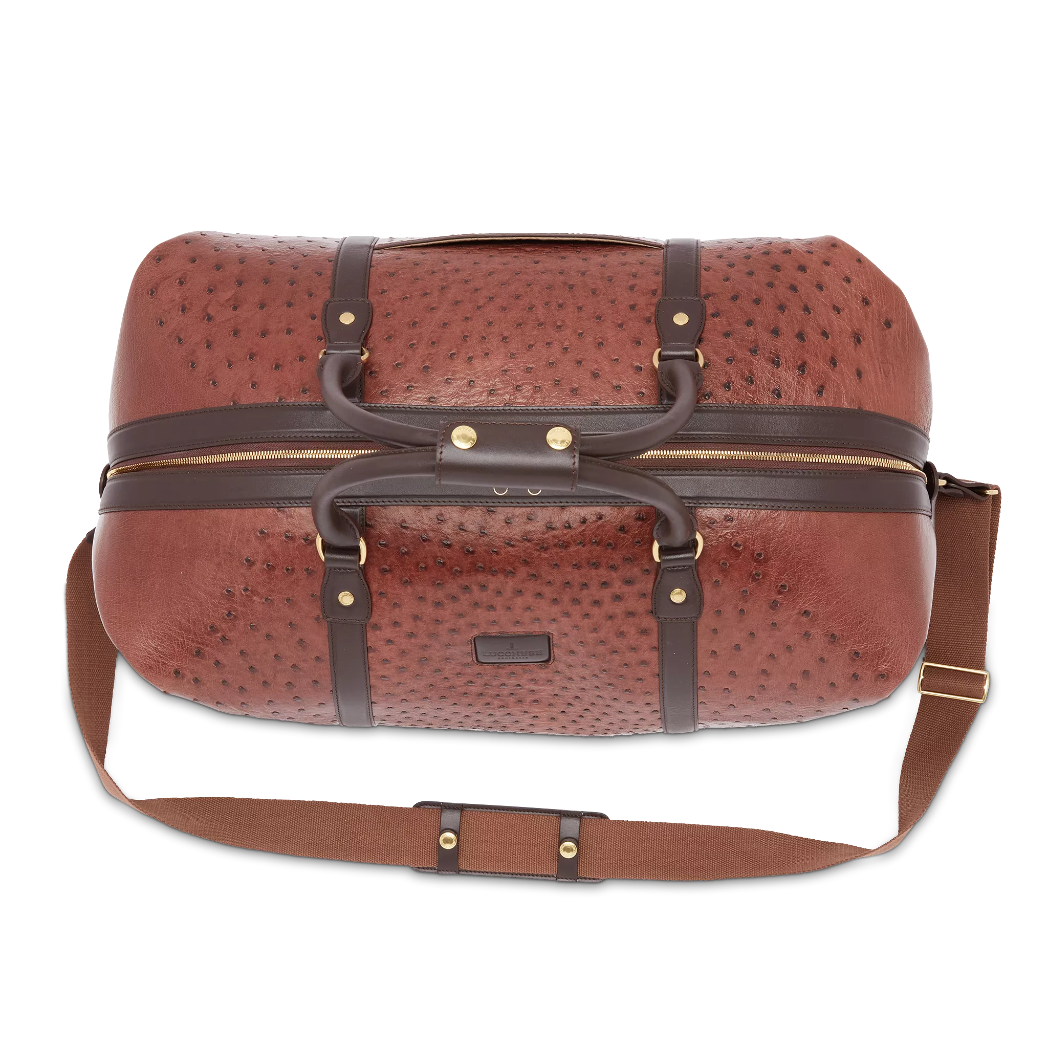 Ostrich Duffle - Large :: Chocolate