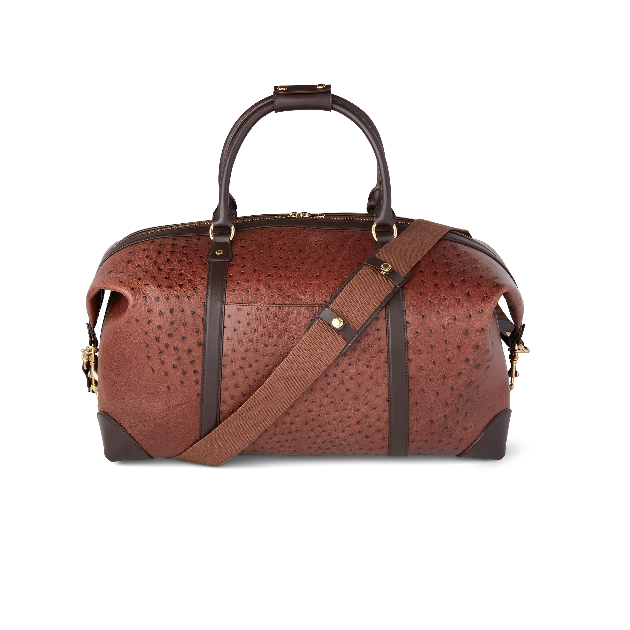 Ostrich Duffle - Large :: Chocolate