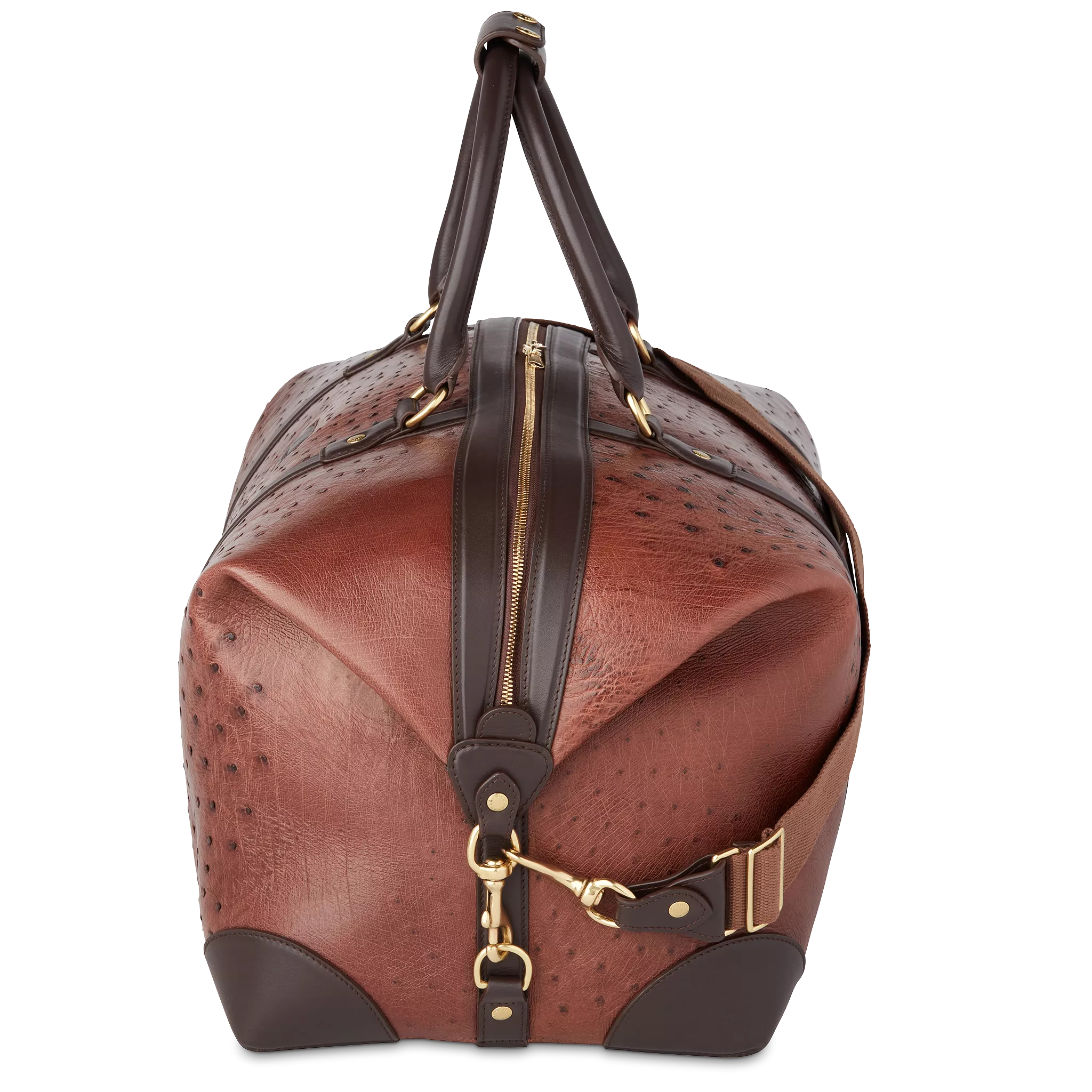 Ostrich Duffle - Large :: Chocolate