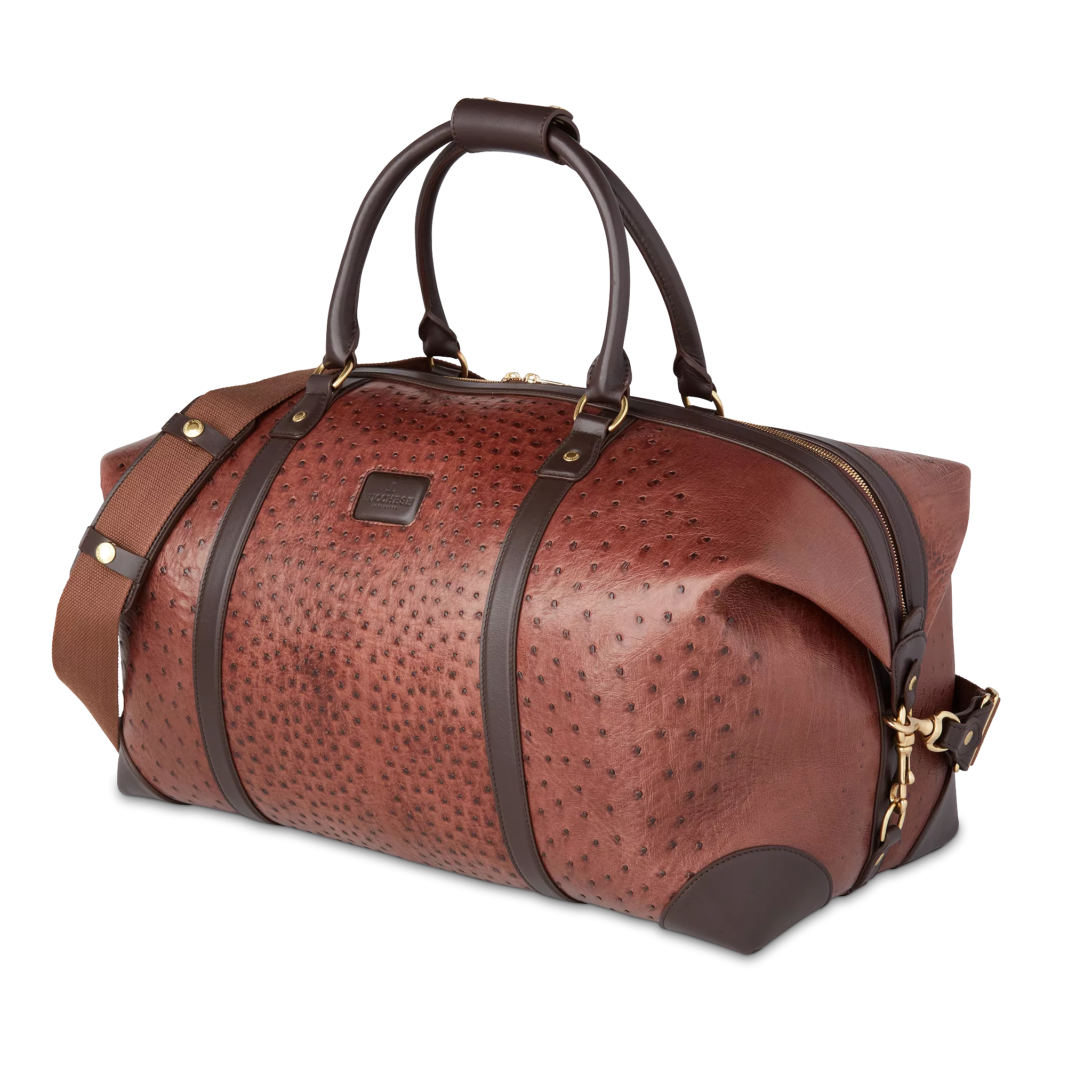 Ostrich Duffle - Large :: Chocolate