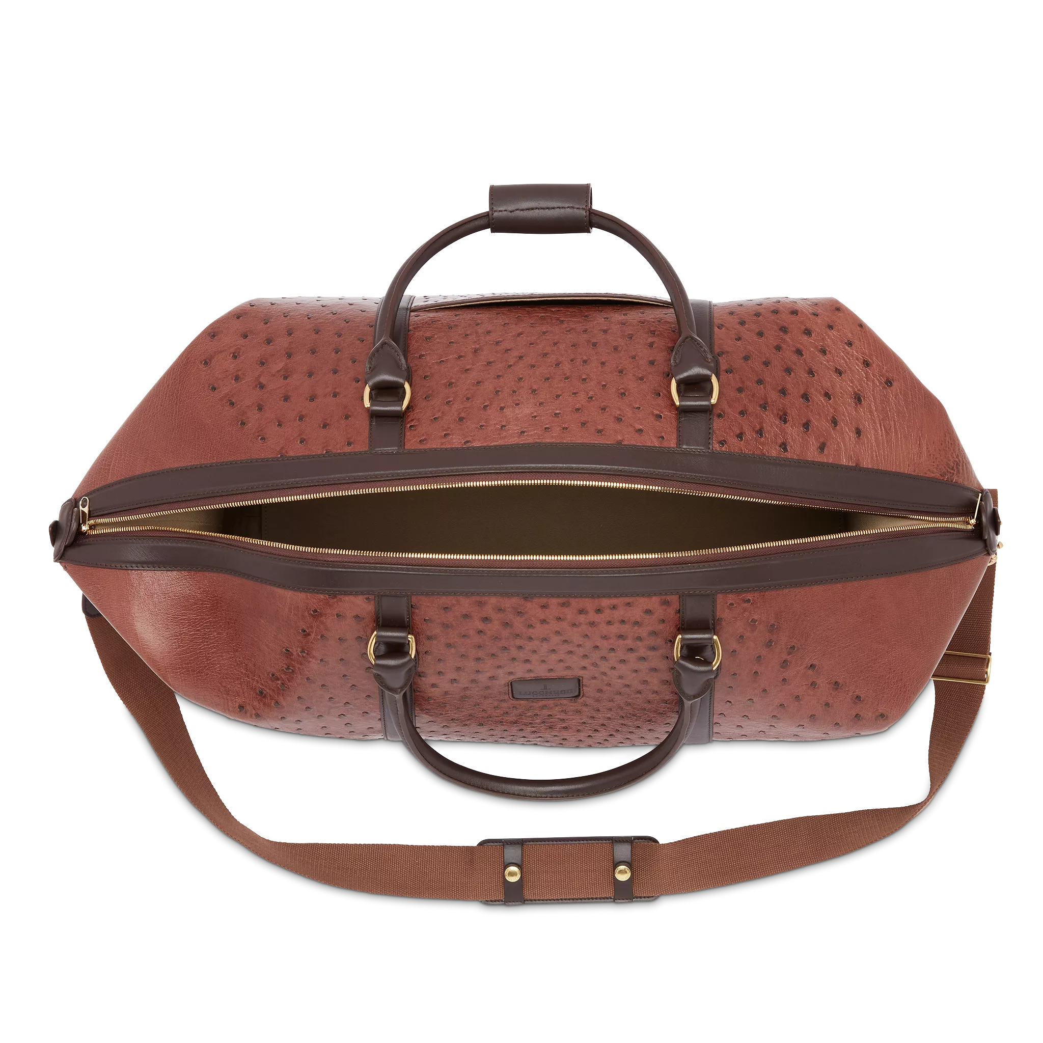 Ostrich Duffle - Large :: Chocolate