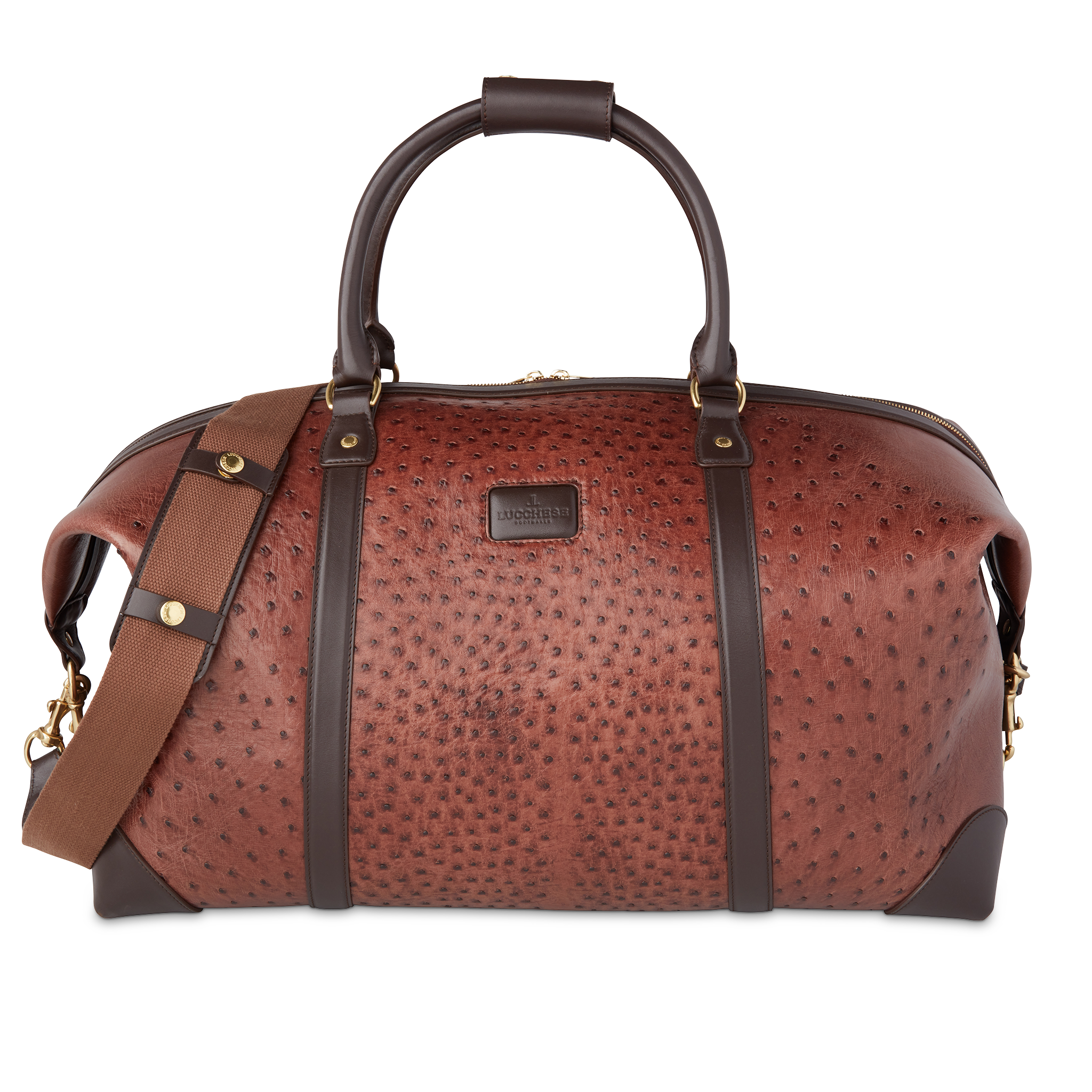 Ostrich Duffle - Large :: Chocolate