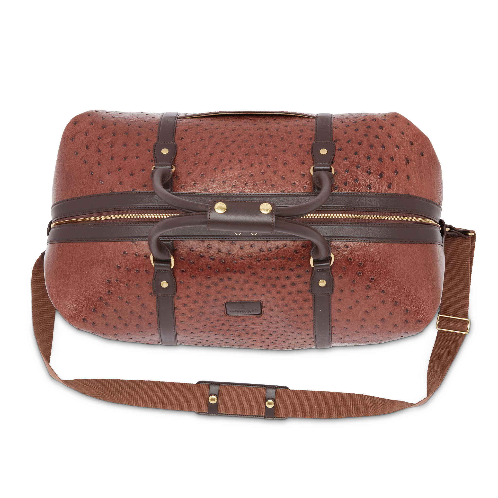 Ostrich Duffle - Large :: Chocolate