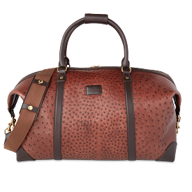 Ostrich Duffle - Large :: Chocolate