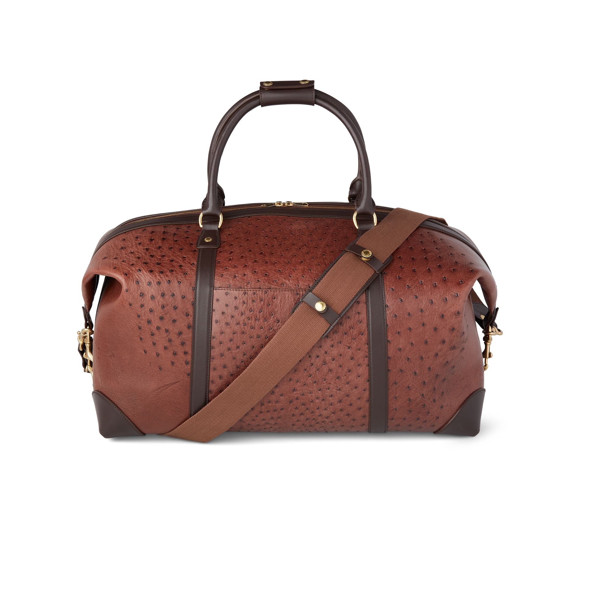 Ostrich Duffle - Large :: Chocolate