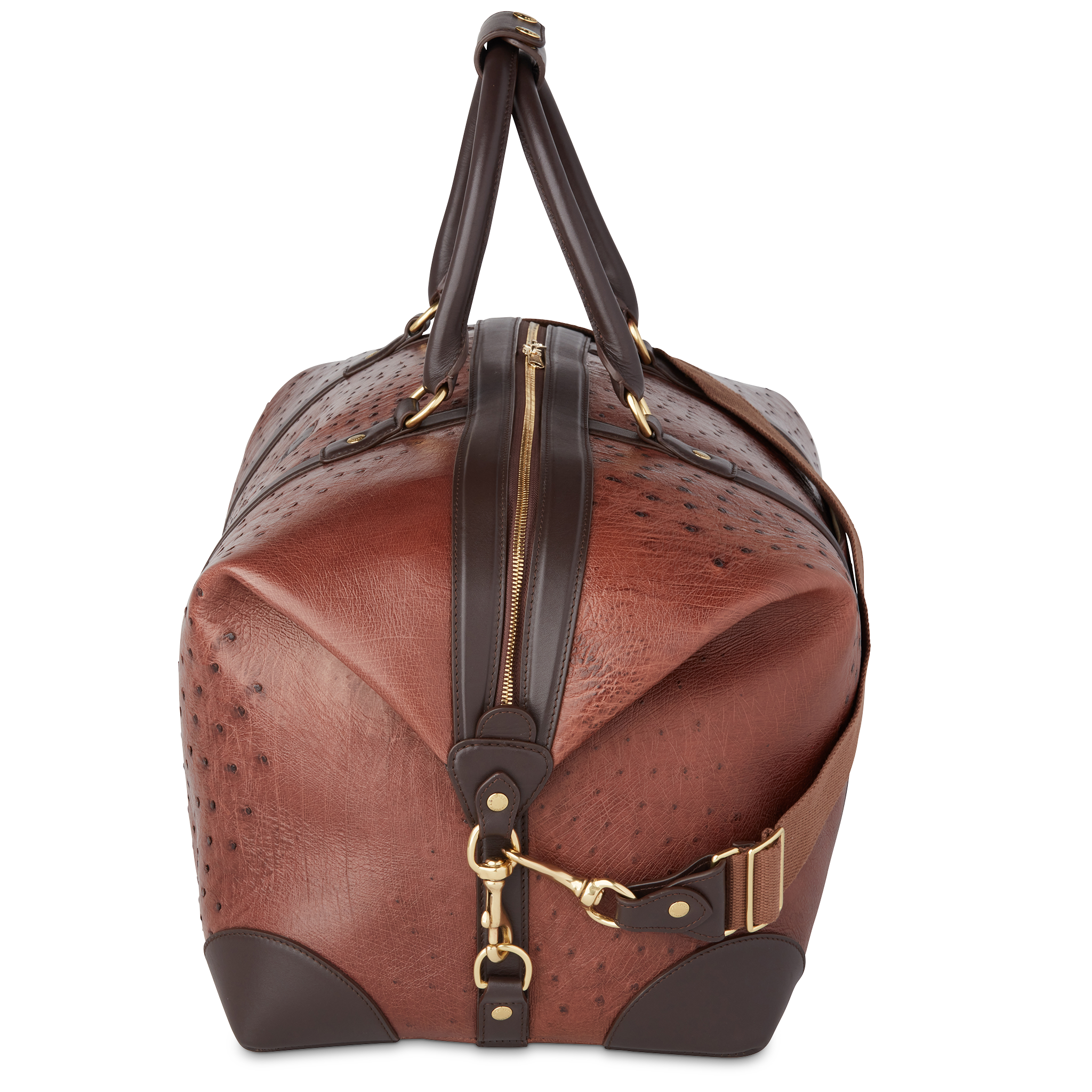 Ostrich Duffle - Large :: Chocolate