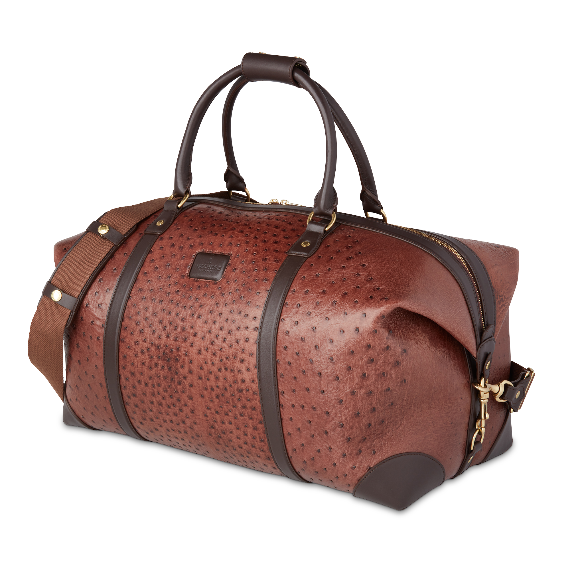 Ostrich Duffle - Large :: Chocolate