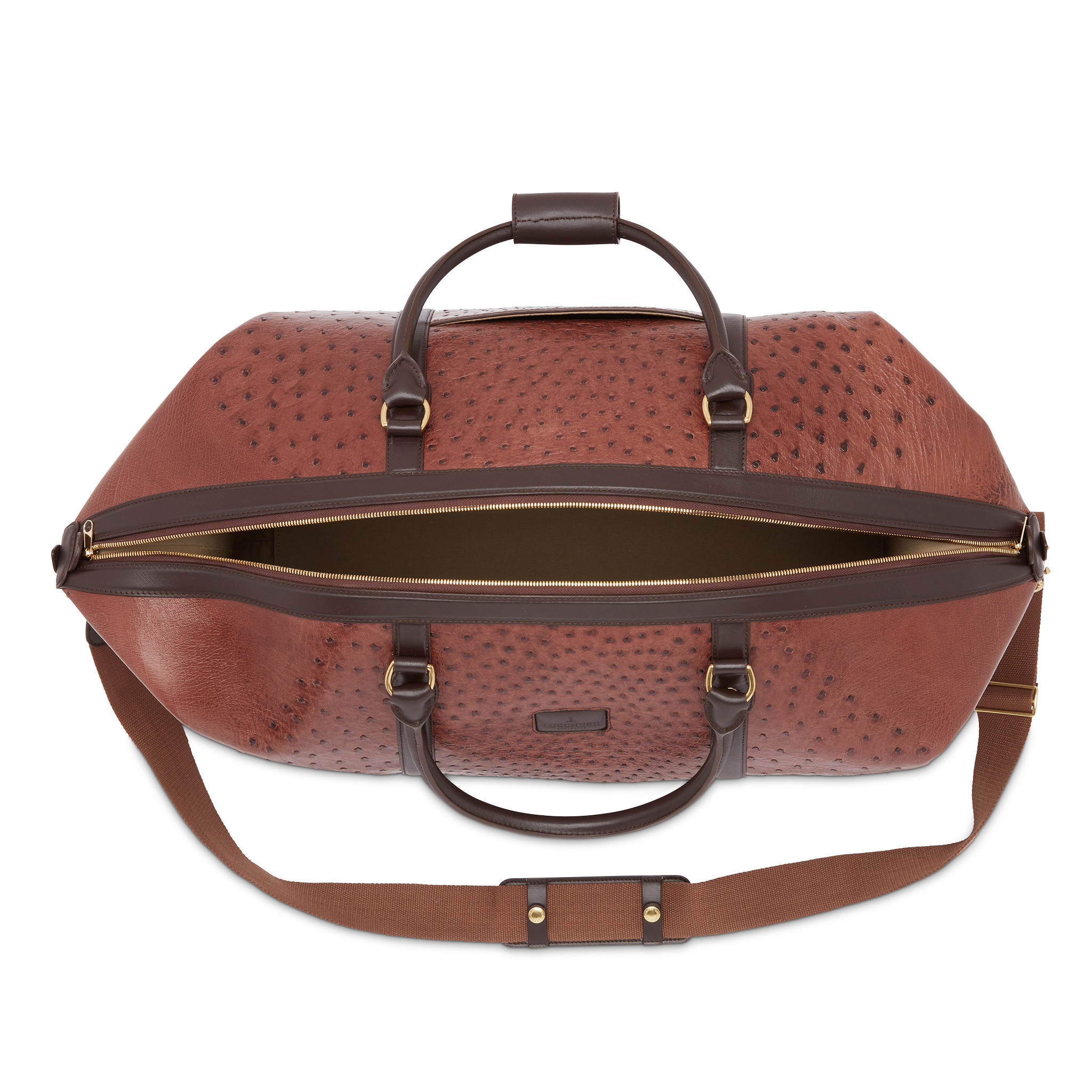 Ostrich Duffle - Large :: Chocolate