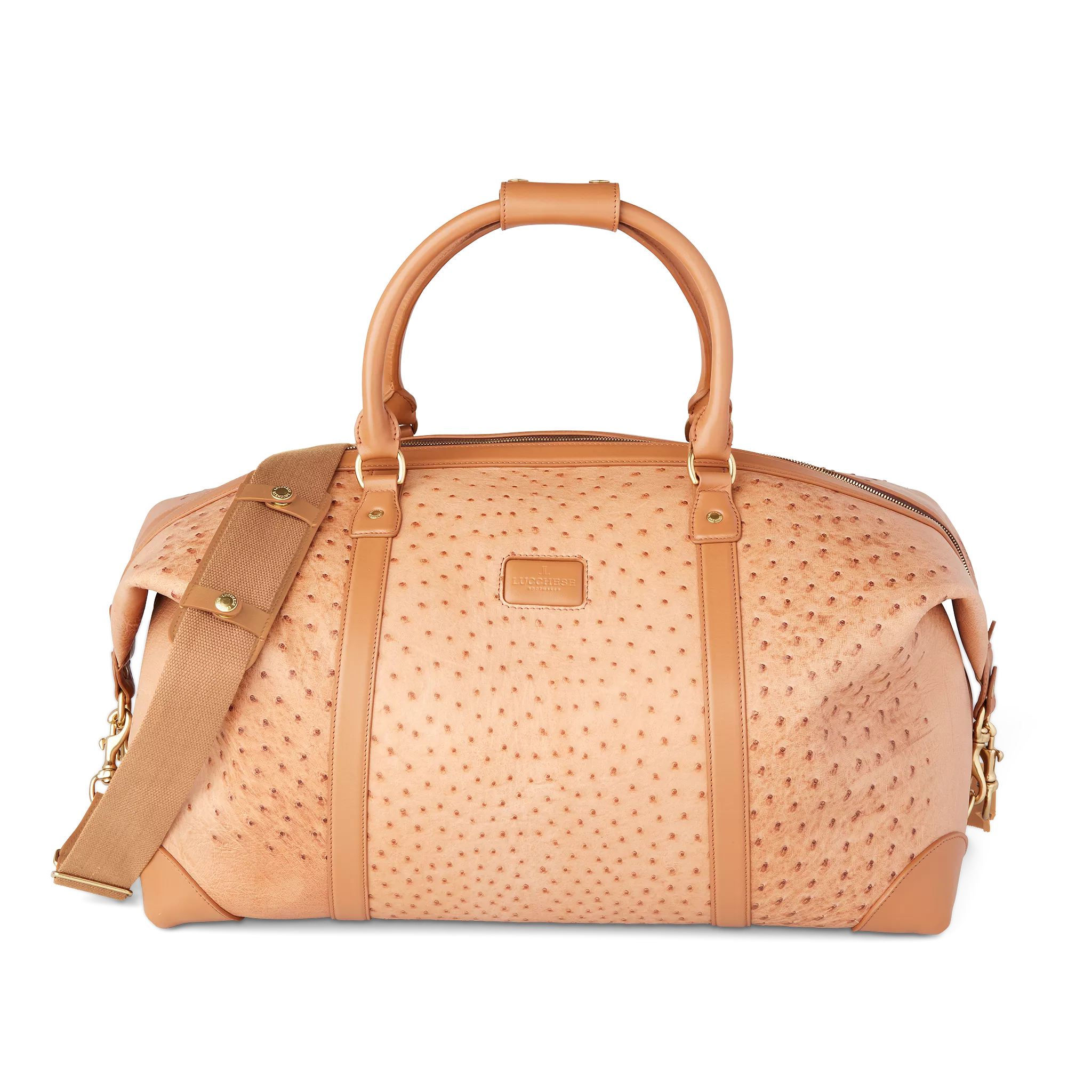 Ostrich Duffle - Large :: Cognac