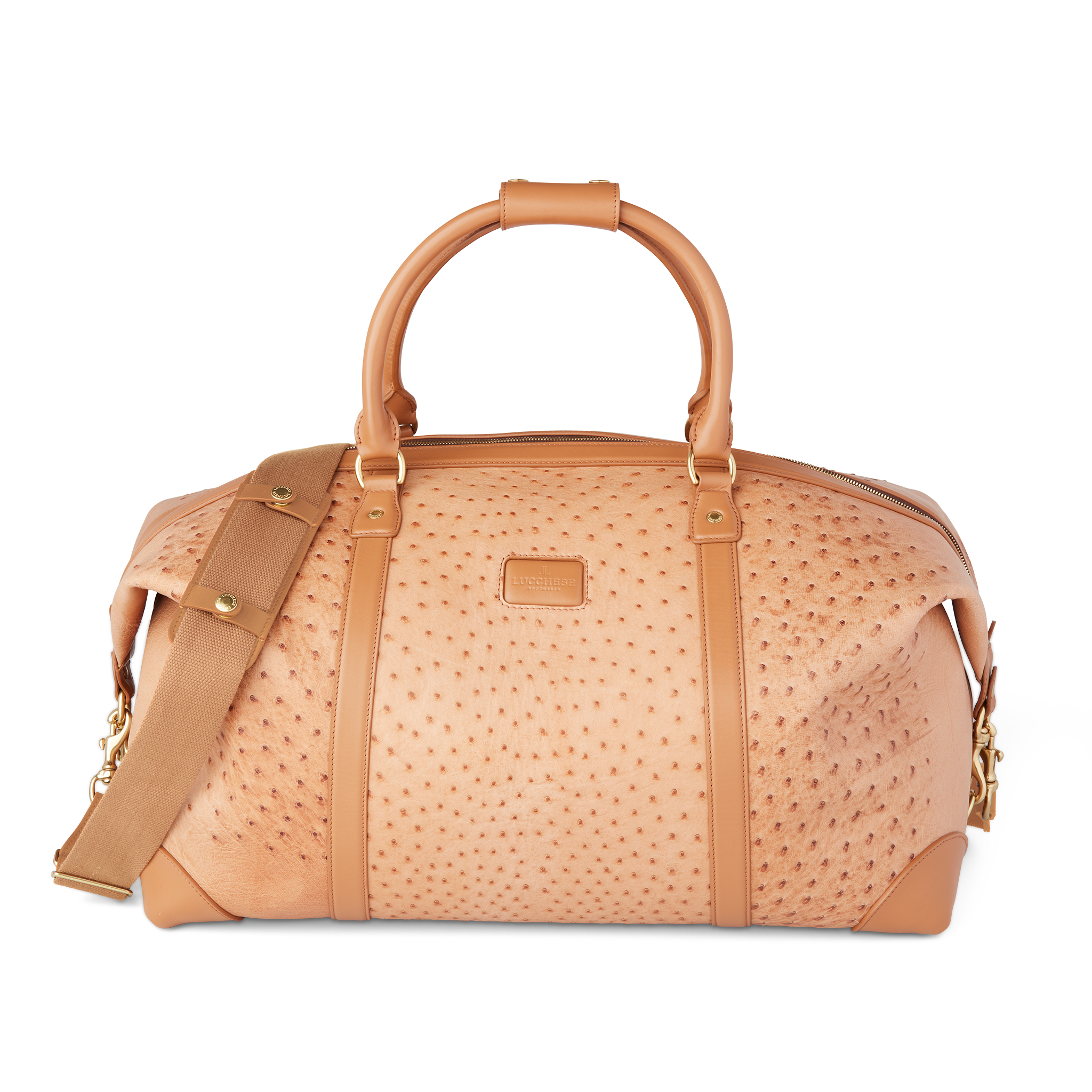 Ostrich Duffle - Large :: Cognac