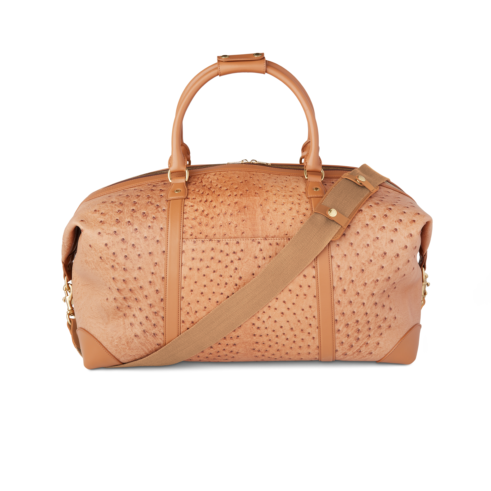 Ostrich Duffle - Large :: Cognac