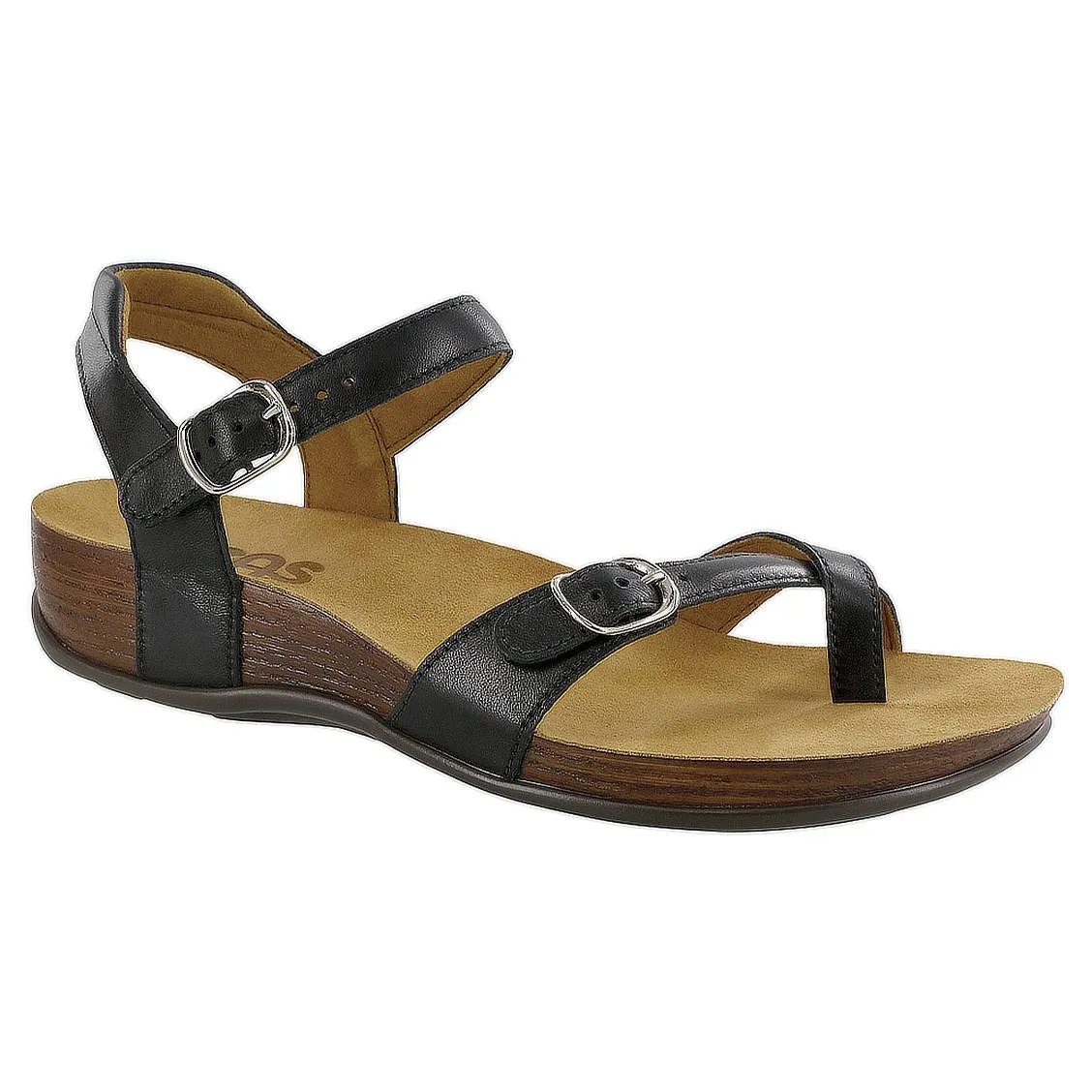 Pampa (Black) Toe Loop Sandal