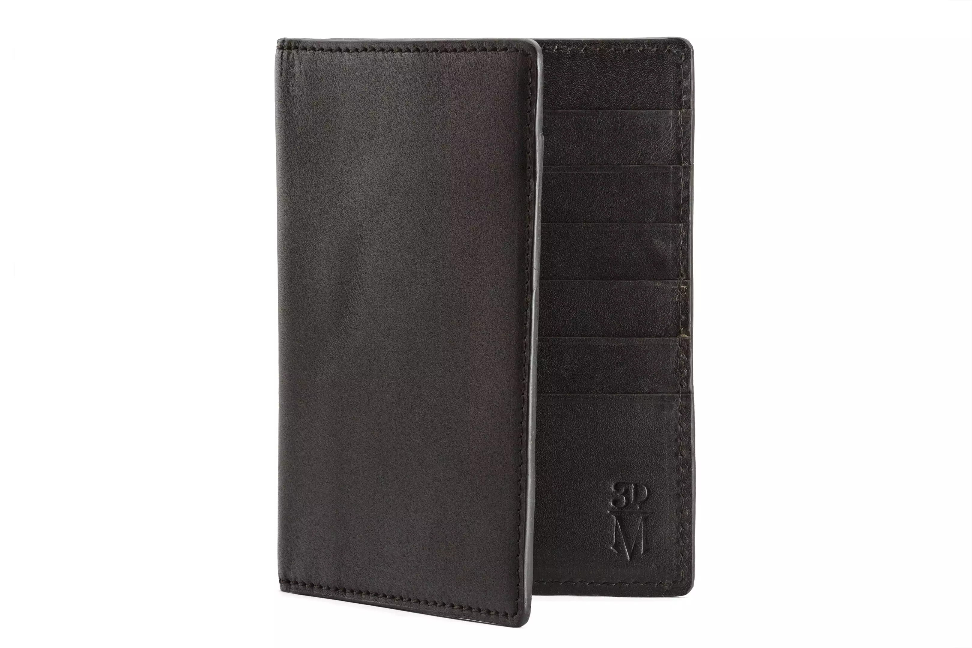 Passport Leather Wallet - Black