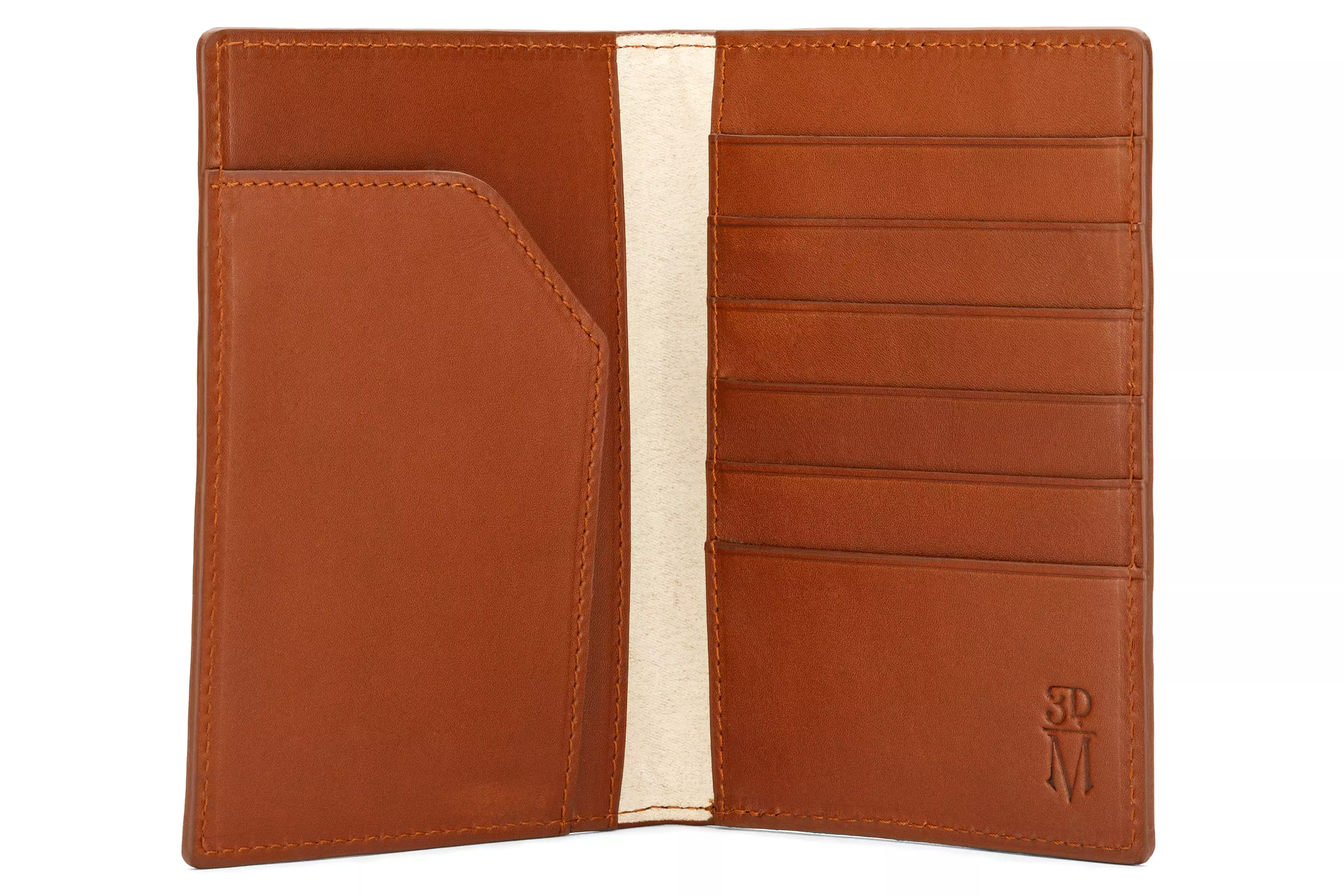 Passport Leather Wallet - Brown