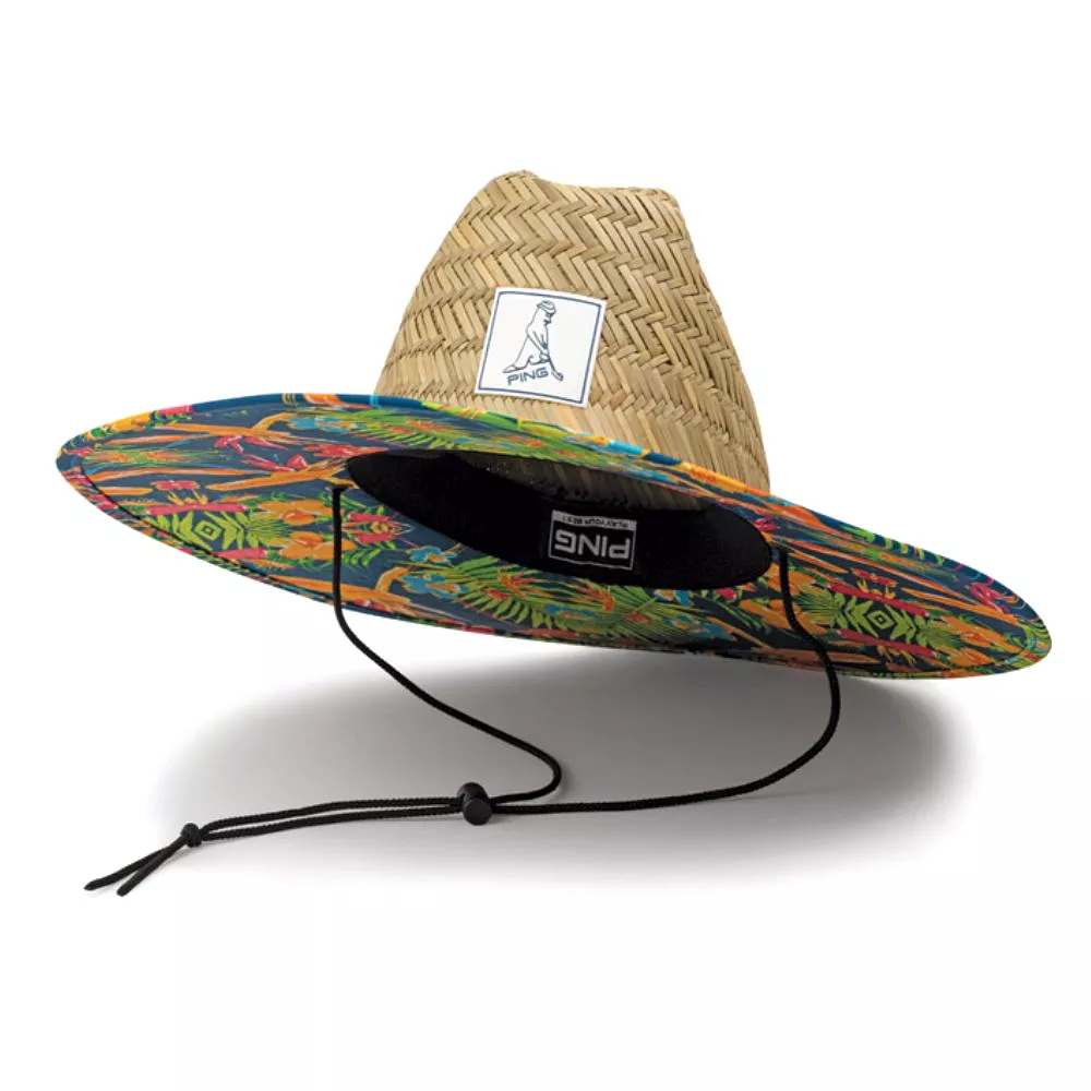 Ping Greenskeeper Paradiso Straw Bucket Golf Hat