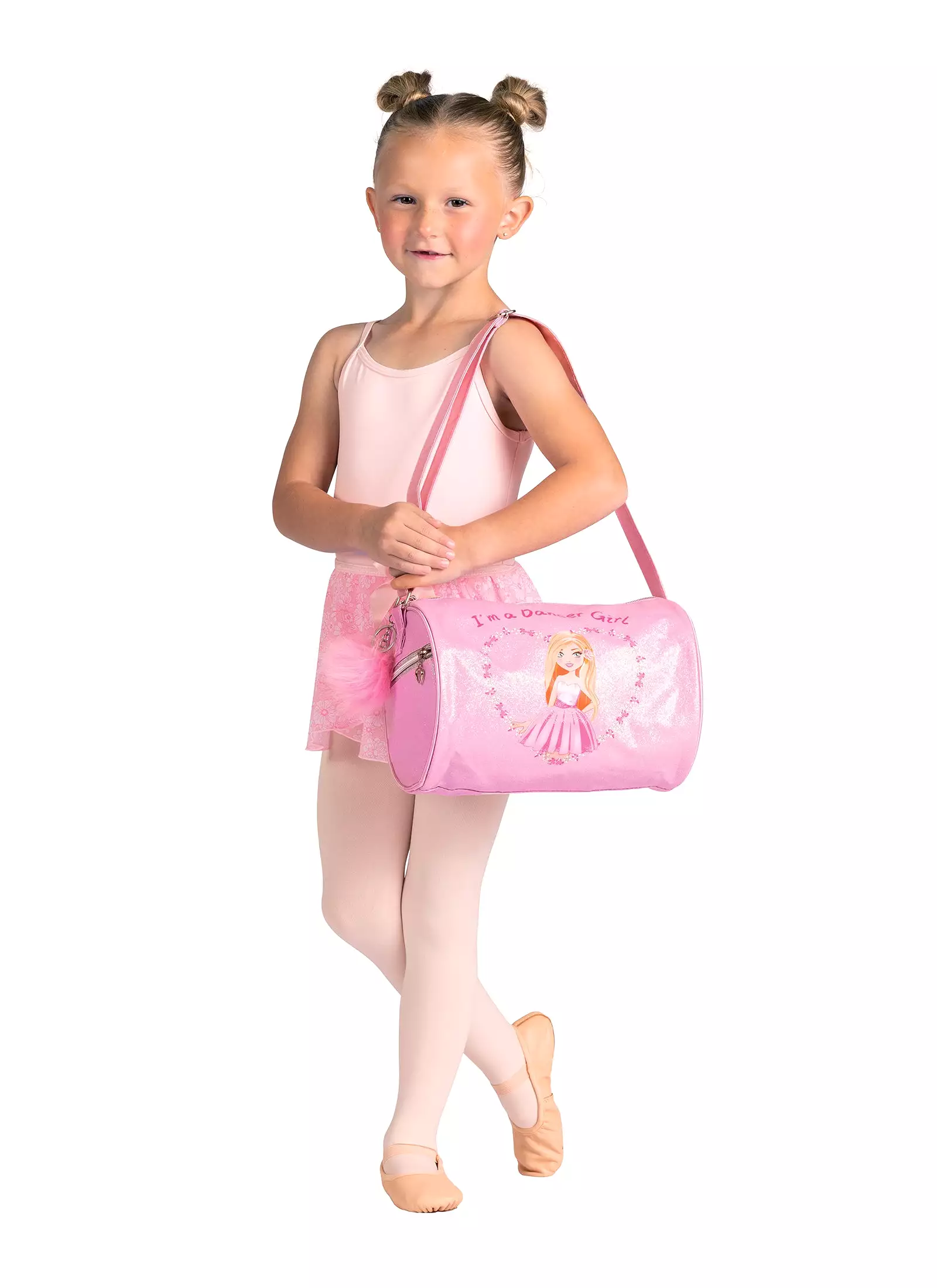 Pink Dancer Girl Roll Bag