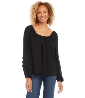 Pleat Sleeve Top